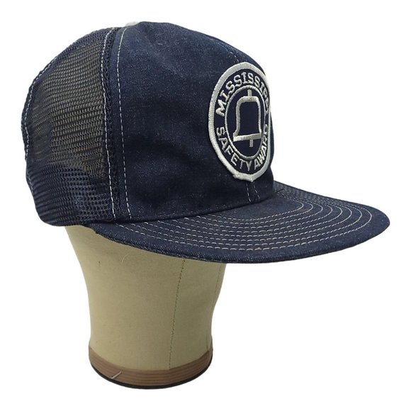 Vintage 80s Southern Bell Mississippi Safety Award Mesh Snapback Cap Trucker USA - Picture 3 of 12
